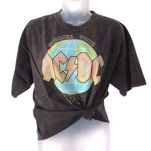 AC/DC Summer Tour 1979 Acid Wash Graphic Band Tee